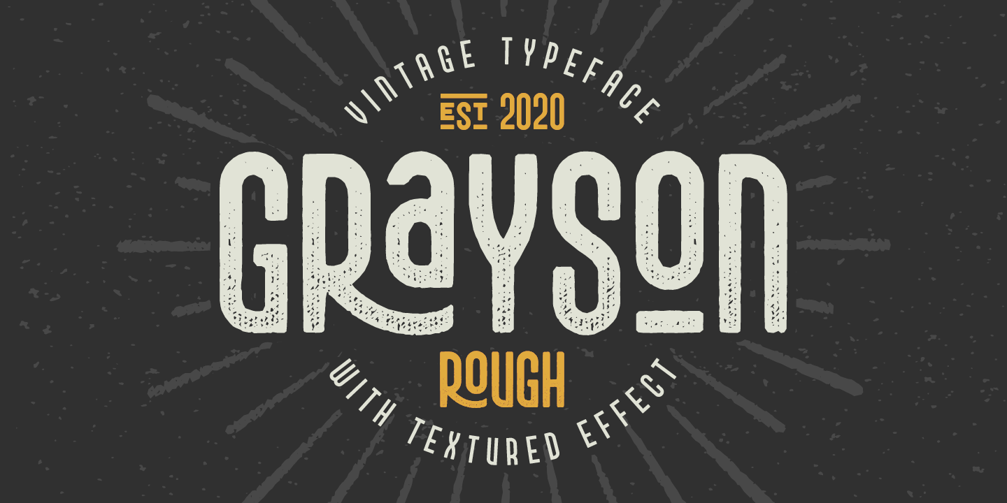 Przykładowa czcionka Grayson Rough #1